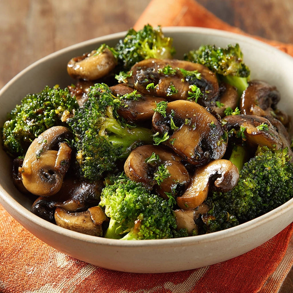 Broccoli-Champignonpan: Perfect gebruinde paddenstoelen, geen pap!