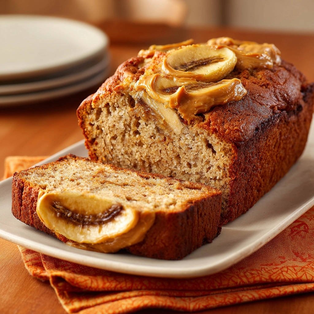 Bananenbrood met pindakaas: smeuïg, eenvoudig, nooit meer droog!