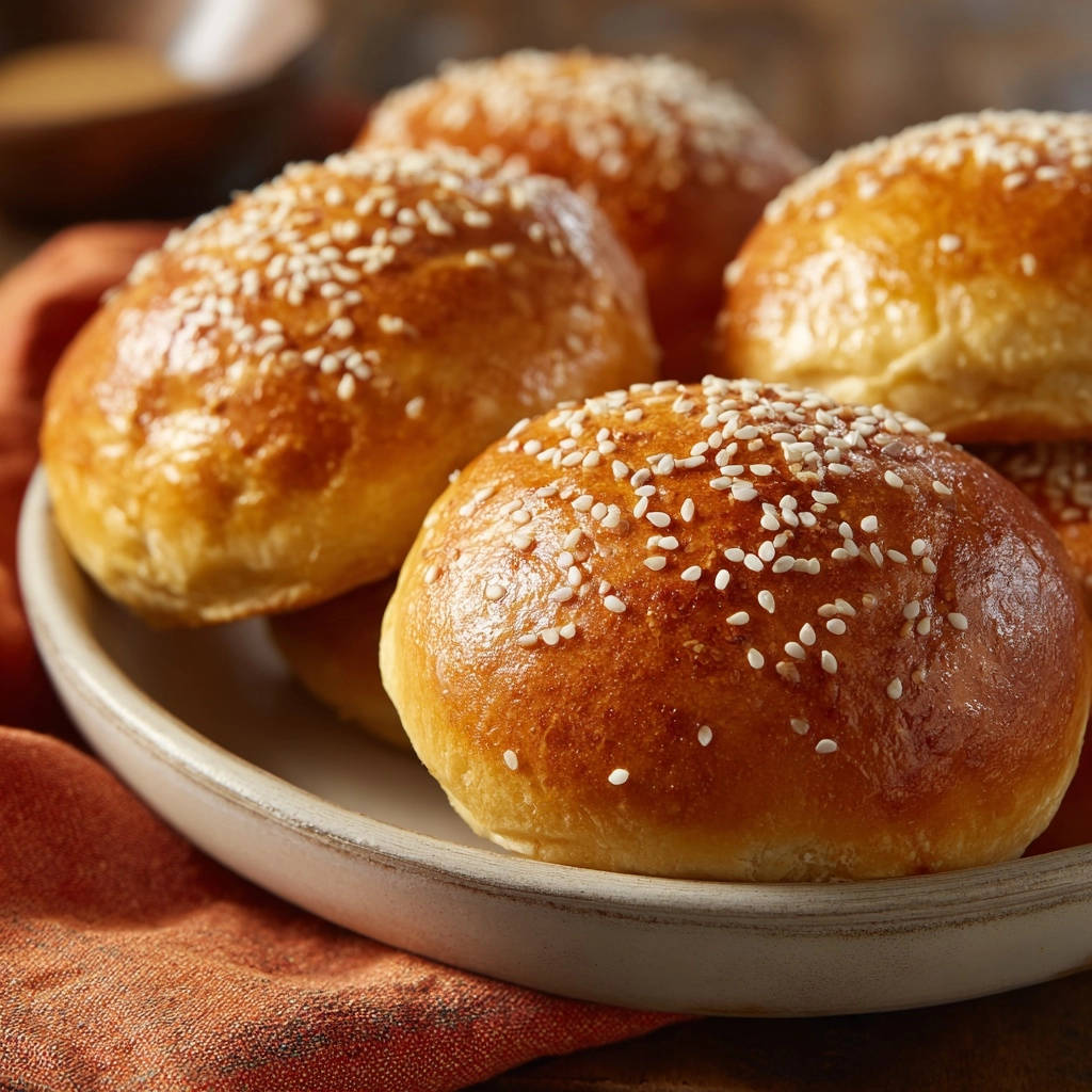 Gouden sesambroodjes voor burgers & co.: het geheim van extra luchtige hapjes