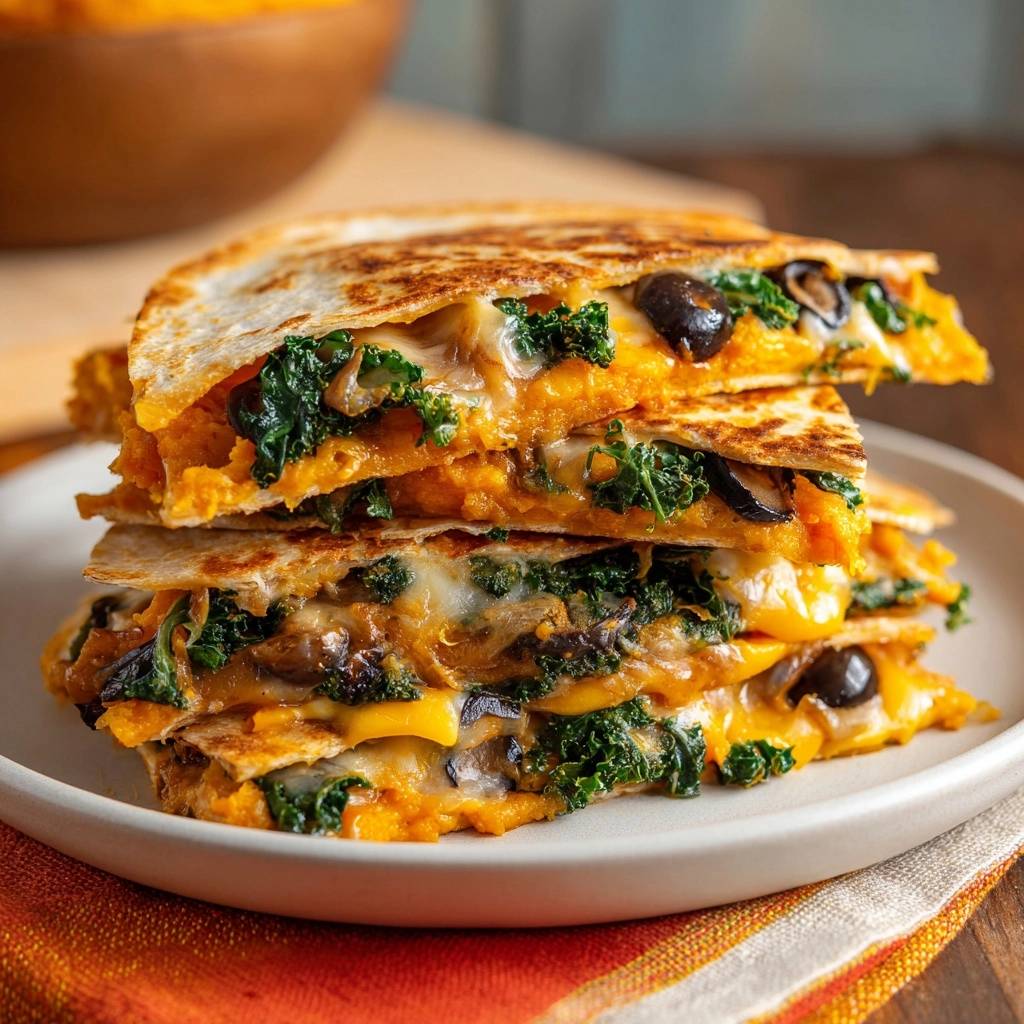 Knapperige pompoen-boerenkool-quesadilla’s: recept