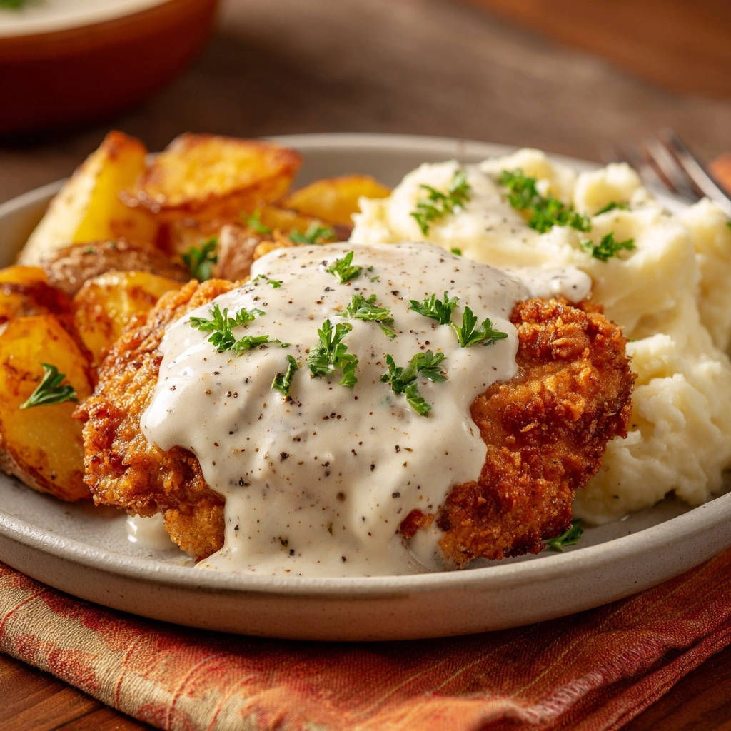 Knapperige kip schnitzel met romige pepersaus: heerlijk krokant, altijd sappig!
