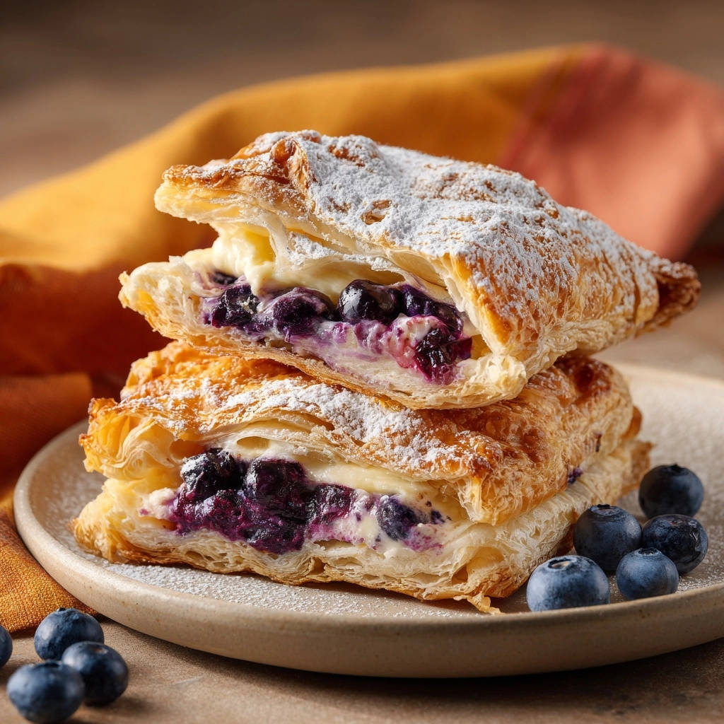 Romige bosbessen-bladerdeegtasjes: jouw gids voor onweerstaanbaar knapperig geluk