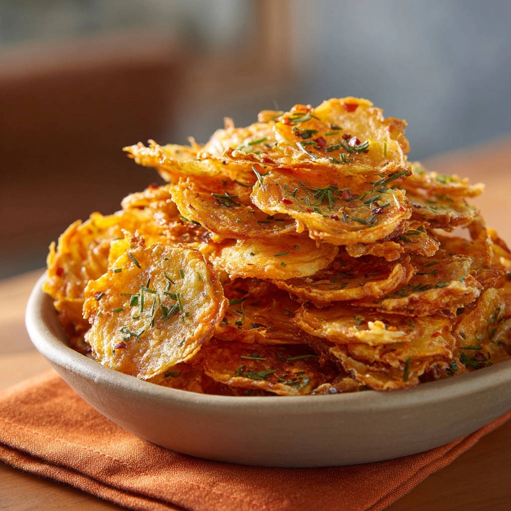 Knapperige kruidenaardappelchips uit de oven: nooit meer zompig!