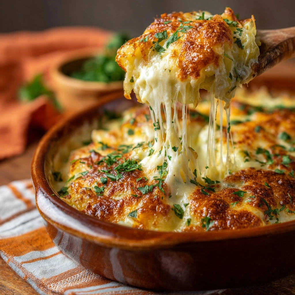 Aardappelgratin Deluxe: Heerlijk romig met een goudbruine kaaskorst