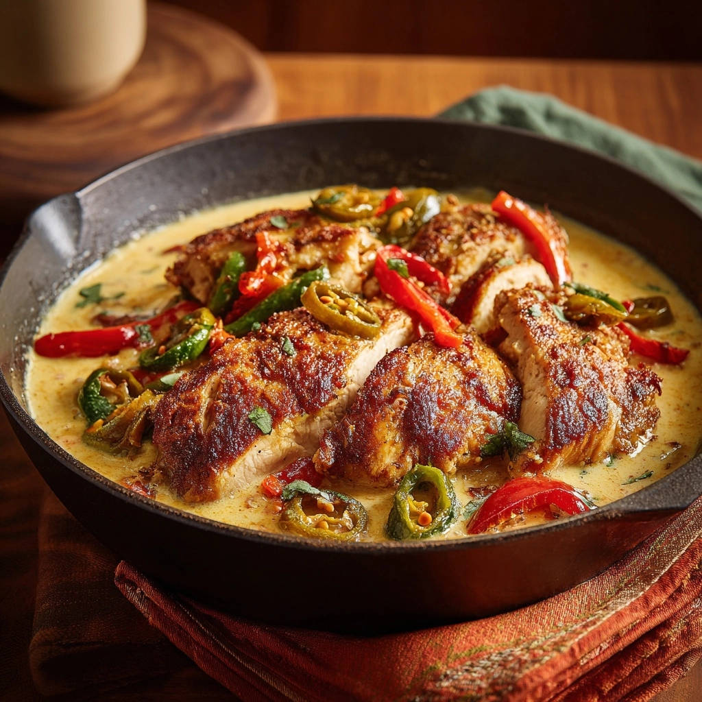 Knapperige kip in romige chili-saus: nooit meer een zompige korst!