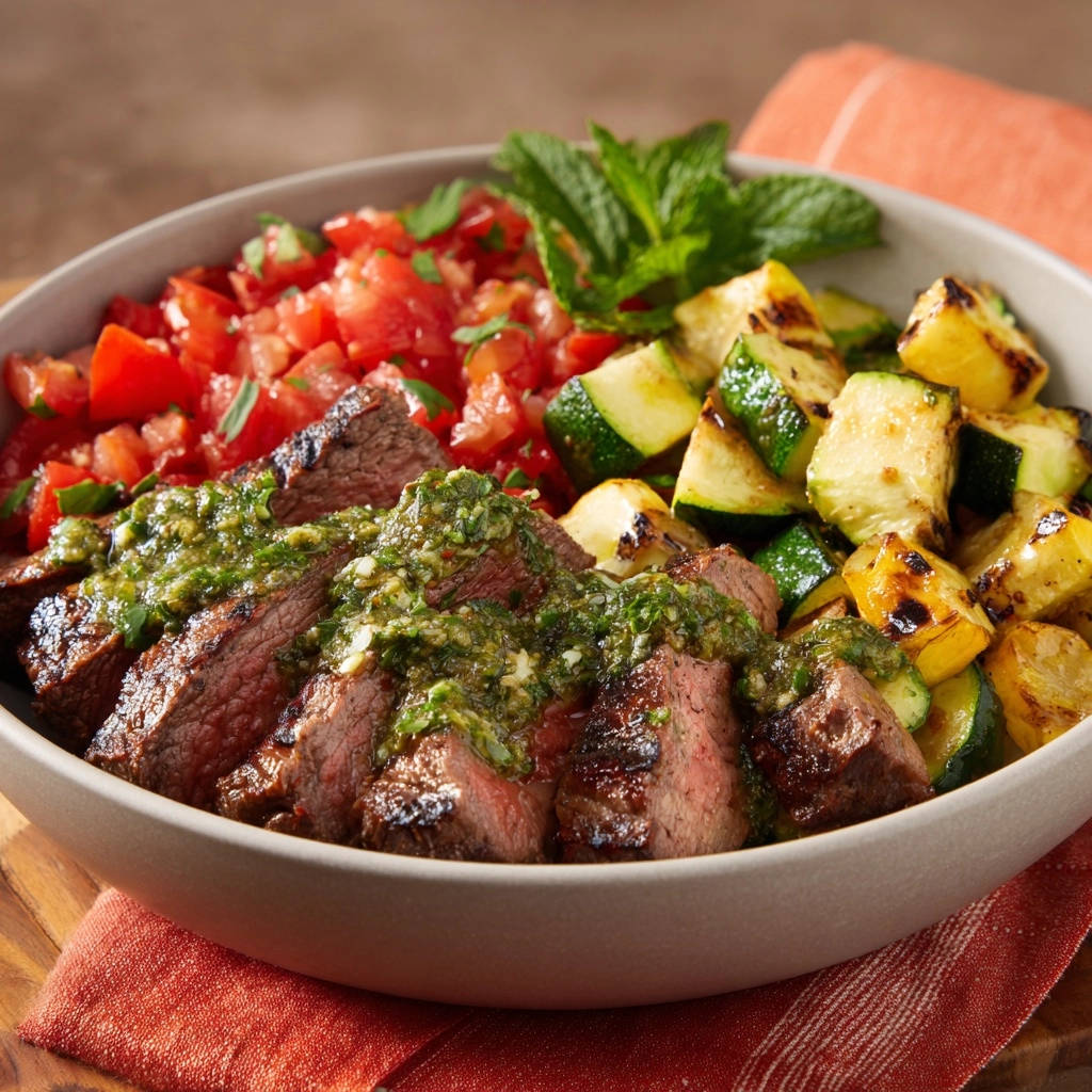 Sappige Steak-Bowl met Chimichurri: Nooit meer droog vlees!