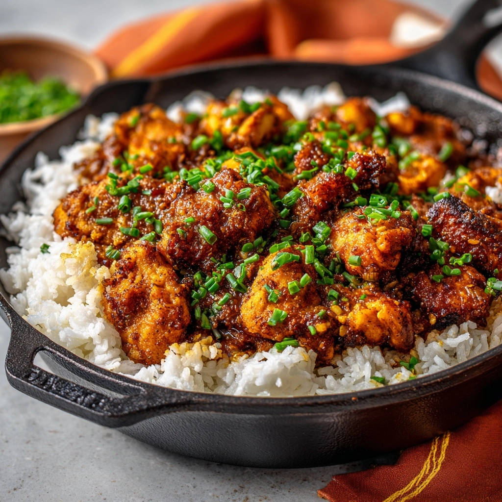 Kruidige kippenpannetje met rijst: sappig & aromatisch!