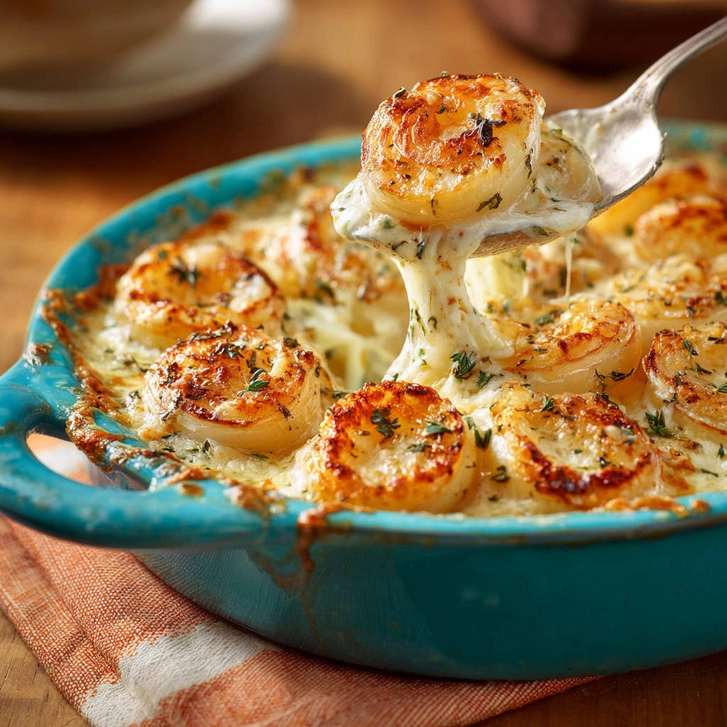 Romige knoflook-garnalenovenschotel: mals & sappig uit de oven