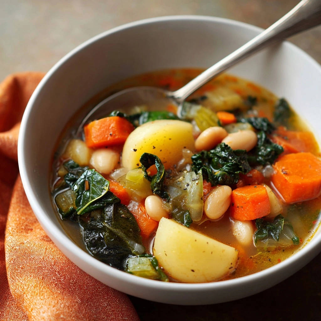 Hartige groentesoep met witte bonen: nooit meer papperige aardappelen!