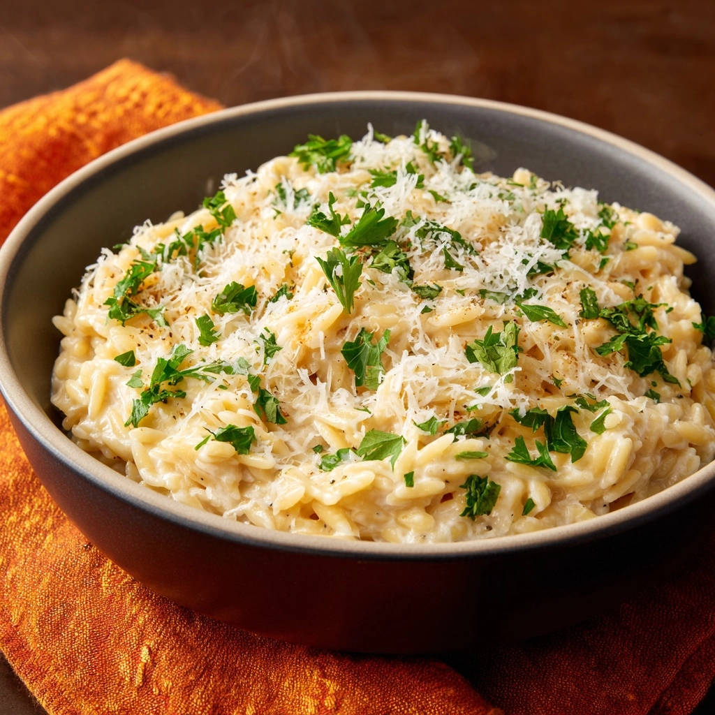 Romige Orzo-Risotto met Parmezaan: Nooit meer papperig, altijd perfect