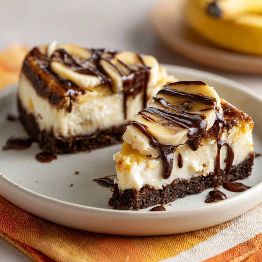 Romige chocolade-banaan-cheesecake: De droom van kruimelvrijheid