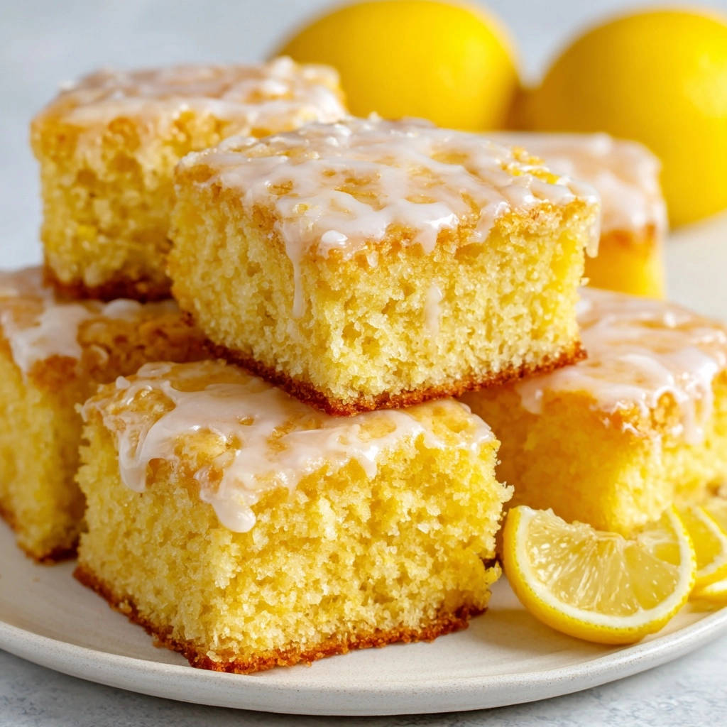 Citroencake plakjes: luchtig, sappig & onweerstaanbaar simpel