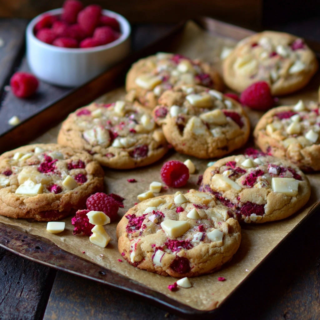 Luchtige Witte Chocolade-Frambozenkoekjes: Perfect Zacht en Nooit Plakkerig