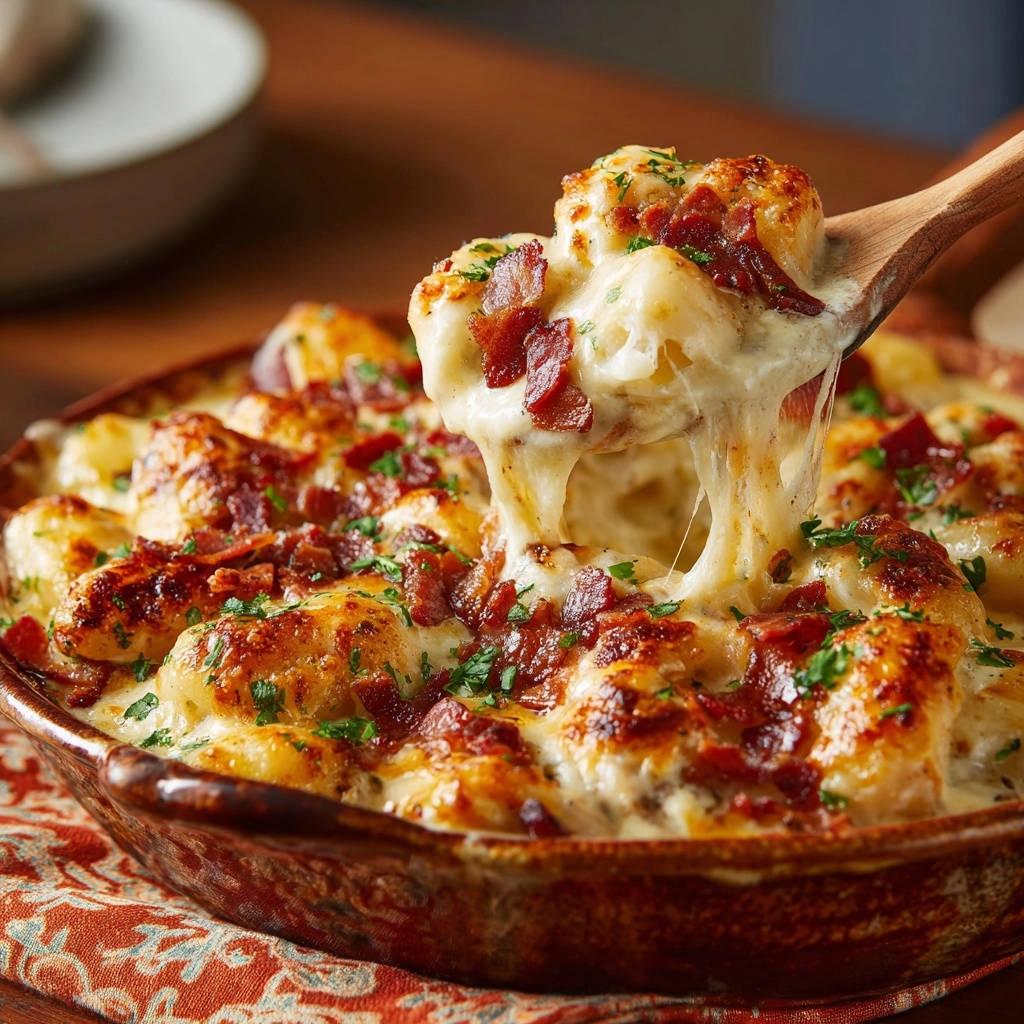 Romige Bloemkoolkaasgratin met Krokante Spek: Perfect Romig!