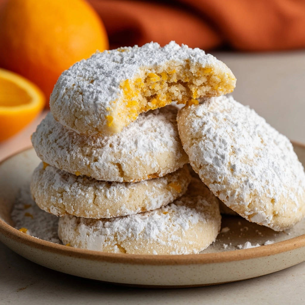 Oranjekoekjes met poedersuiker: sappig & eenvoudig
