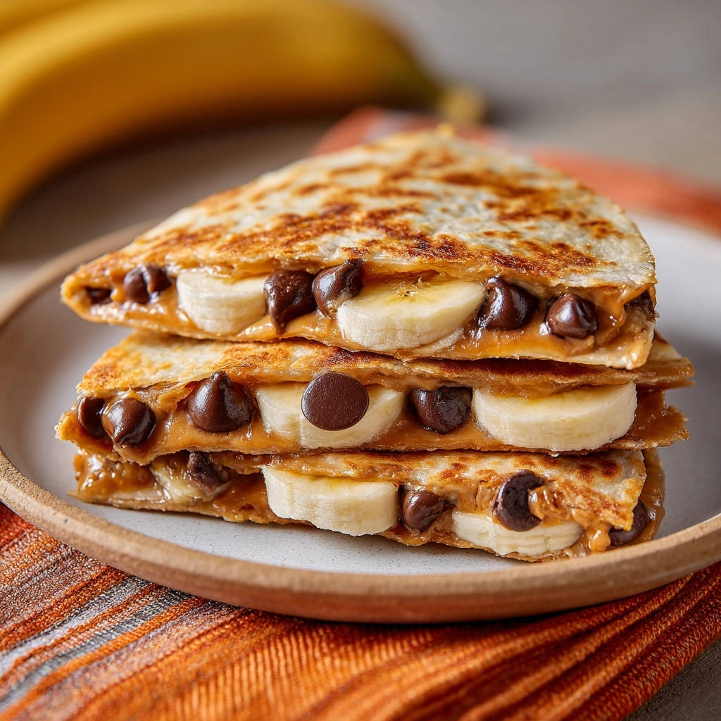 Zoete quesadilla’s met pindakaas, banaan en chocolade: eindelijk lekker knapperig!