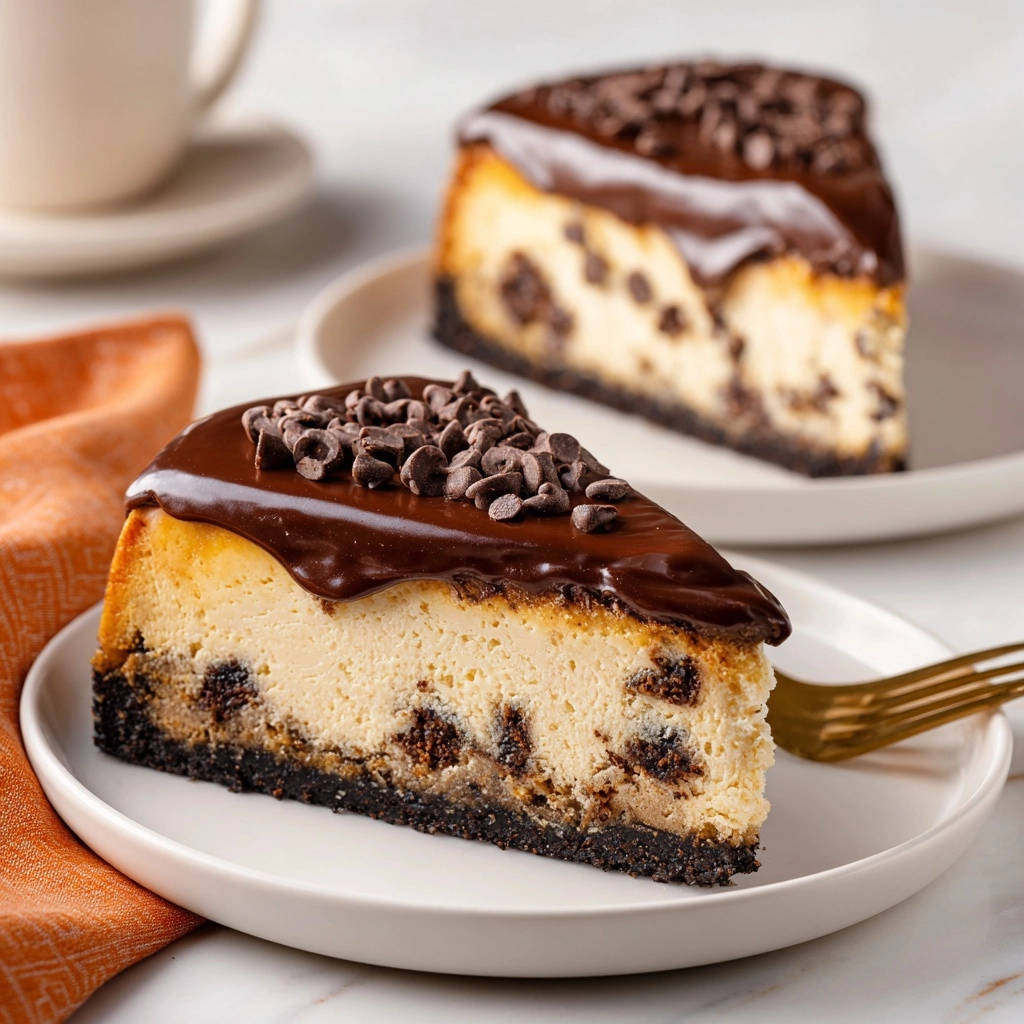 Chocoladechip Cheesecake met Ganache: Zo wordt hij gegarandeerd zonder barsten!