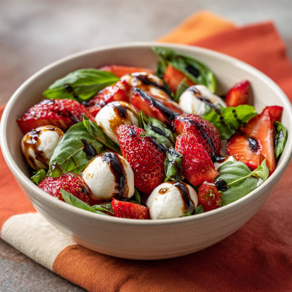 Aardbei-Mozzarella Salade: Zo blijft hij perfect vers!
