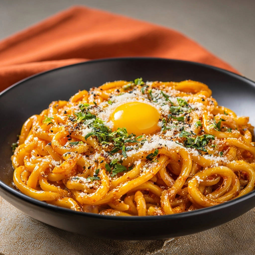 Romige Umami Udon: Nooit meer gestold eigeel!