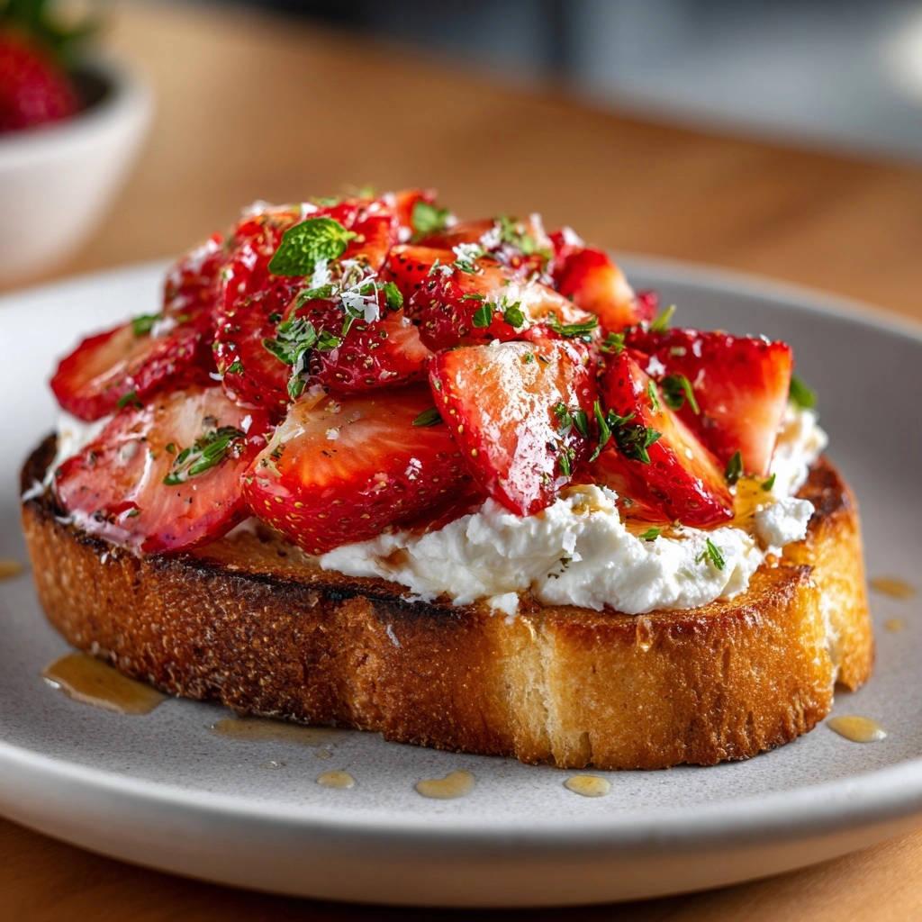 Aardbei-Ricotta-toast: Het geheime recept voor krokant genot