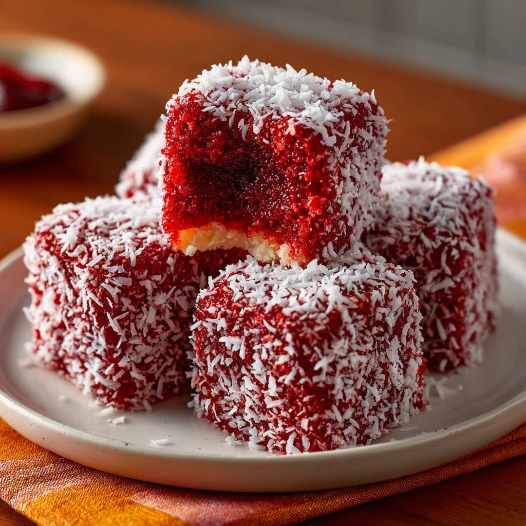 Sappige Bessen-Lamingtons: Het Geheim van Perfect Hechtende Kokosrasp