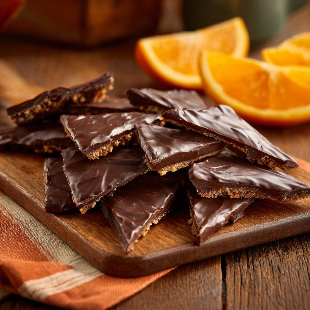 Edele chocolade-sinaasappel driehoeken: Het geheim van scherpe sneden