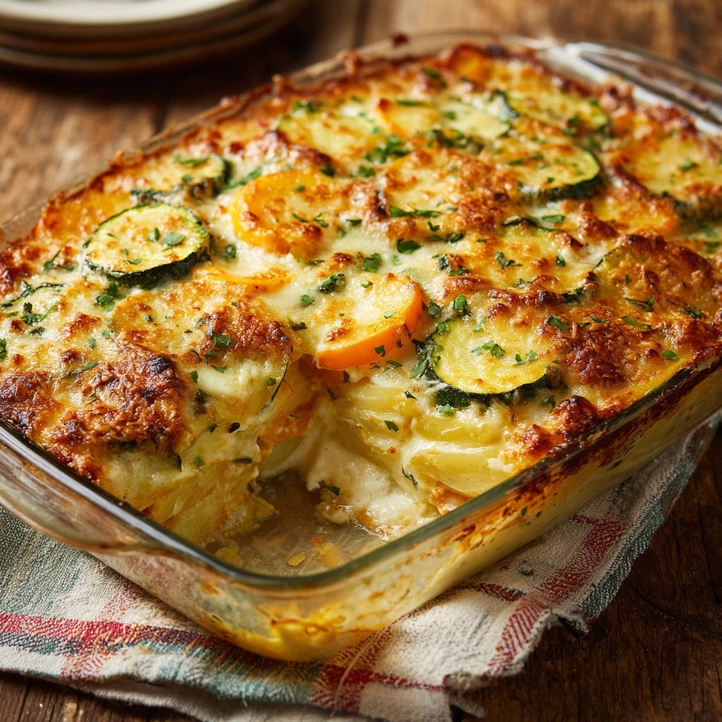 Romige aardappel-courgettegratin: nooit meer waterig!