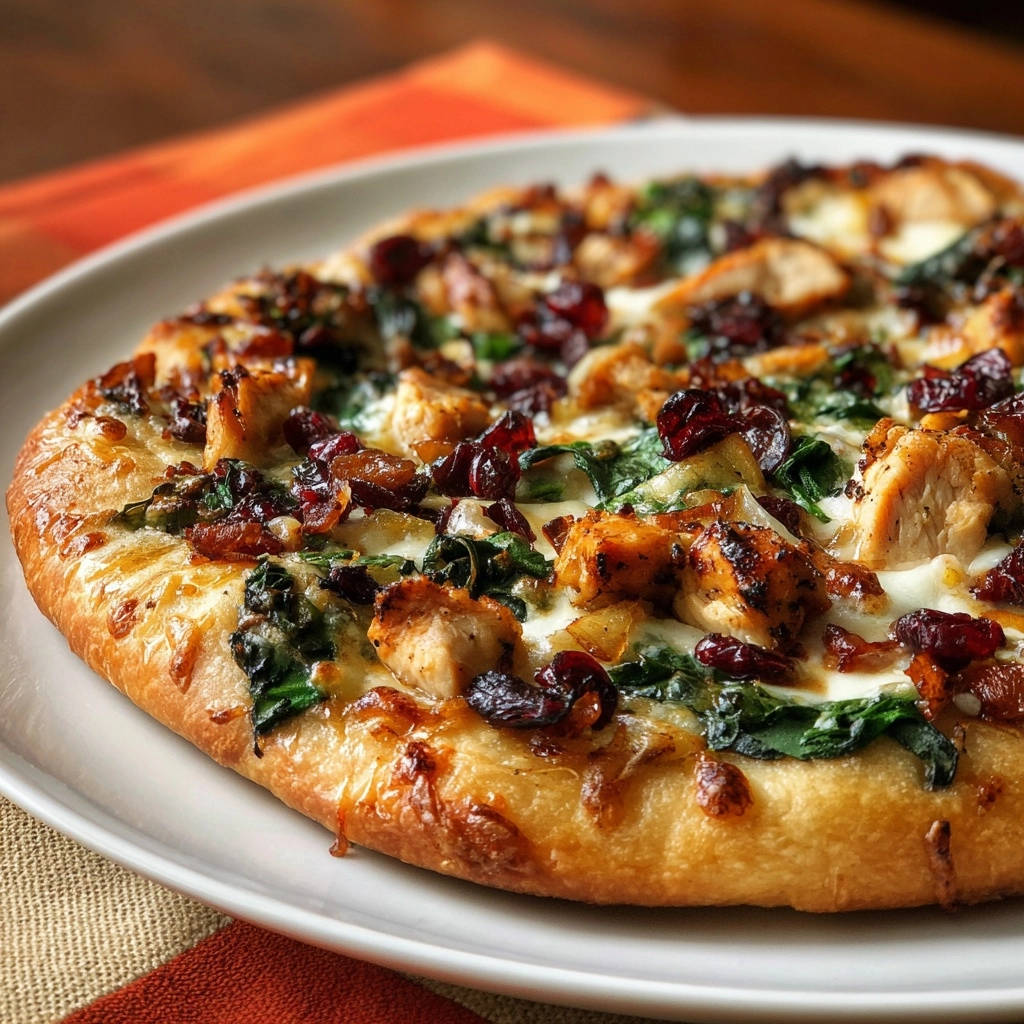 Gouden Kip-Cranberry Pizza: Knapperig & Onweerstaanbaar