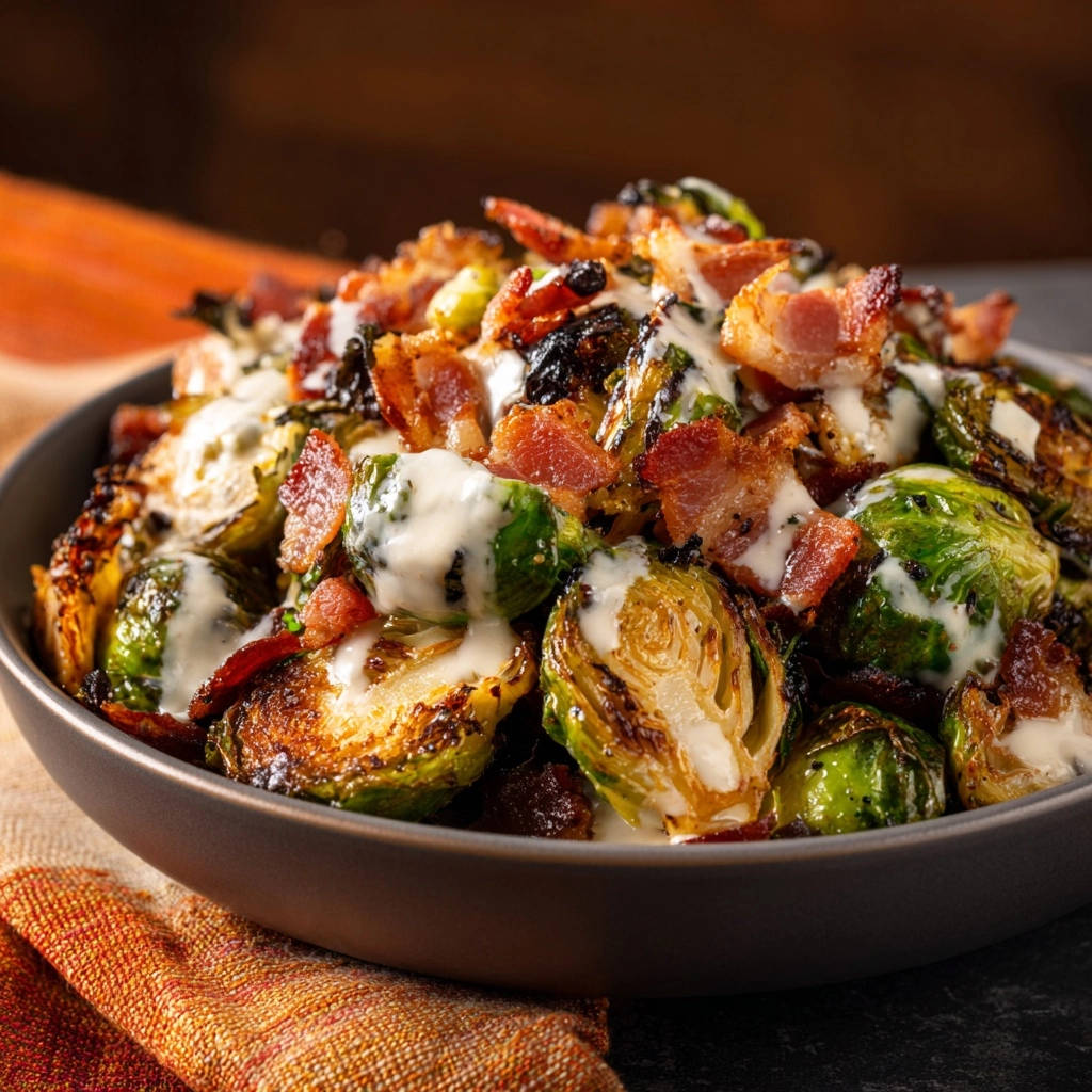 Geroosterde spruitjes met spek en knoflooksaus: Nooit meer bitter!